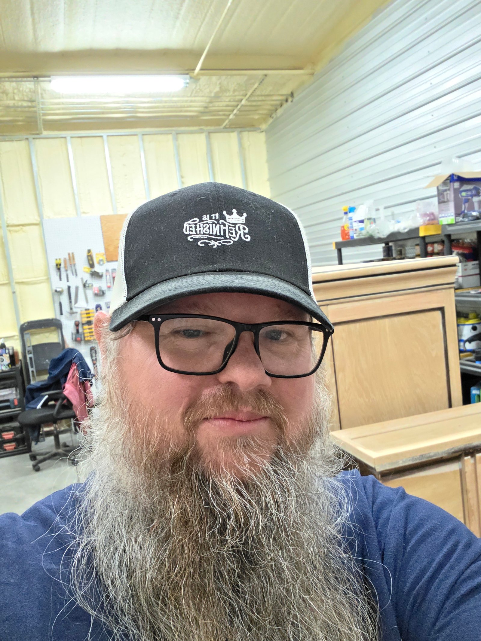 Jacy Shelton in the It Is ReFinished workshop